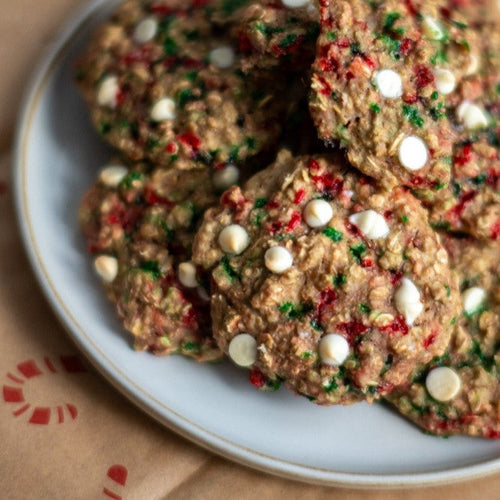 PROTEIN CHRISTMAS OATMEAL COOKIES